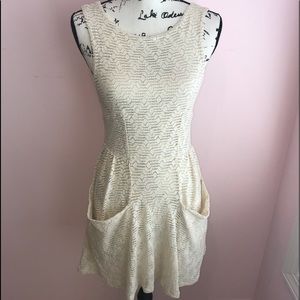 Cream lace free People Dress
